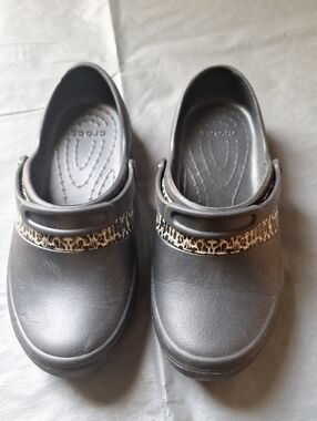 Crocs Classics Sling Back Glog Womens 6 Color Black & Whte